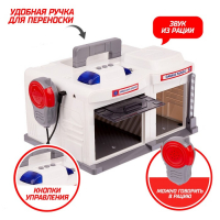 Парковка «Скорая помощь» с металлической машинкой и рацией, световые и звуковые эффекты Парковка «Скорая помощь» с металлической машинкой и рацией, световые и звуковые эффекты