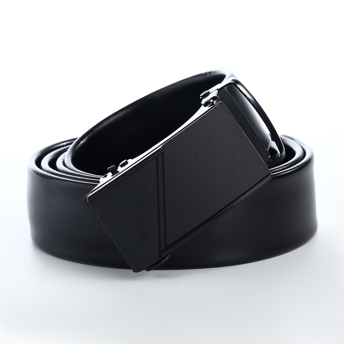 Ремень мужской, Великан, ширина 4 см, пряжка автомат, цвет чёрный Ремень мужской, Великан, ширина 4 см, пряжка автомат, цвет чёрный