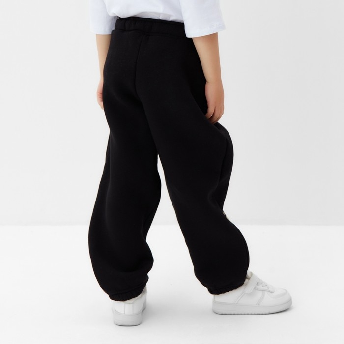 Брюки детские MINAKU: CRUSH, цвет чёрный, рост 116 см