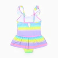 Купальник слитный для девочек, цвет сиреневый, рост 110-116 см