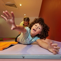 Футболка детская MINAKU "Gummy bear", цвет аквамарин, рост 128 см