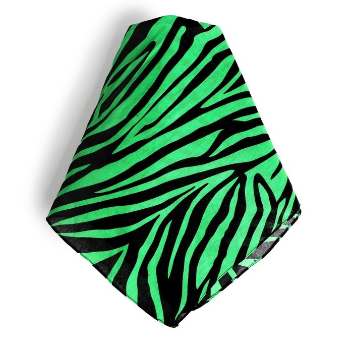 Бандана &laquo;Зебра&raquo;, зелёный