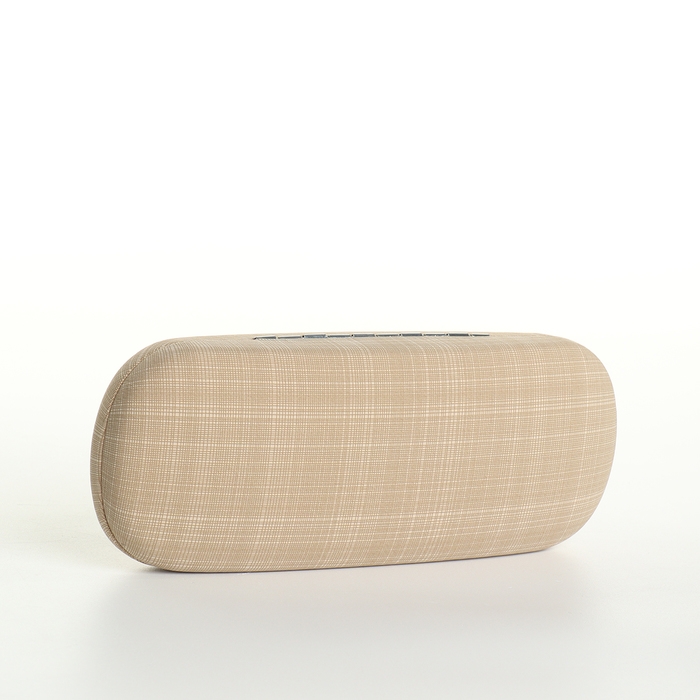 Футляр для очков на хлопушке, длина 16 см, цвет бежевый Футляр для очков на хлопушке, длина 16 см, цвет бежевый