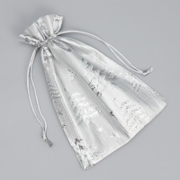 Мешочек подарочный парча «Новогодний лес», 16 х 24 см, Новый год Мешочек подарочный парча «Новогодний лес», 16 х 24 см, Новый год