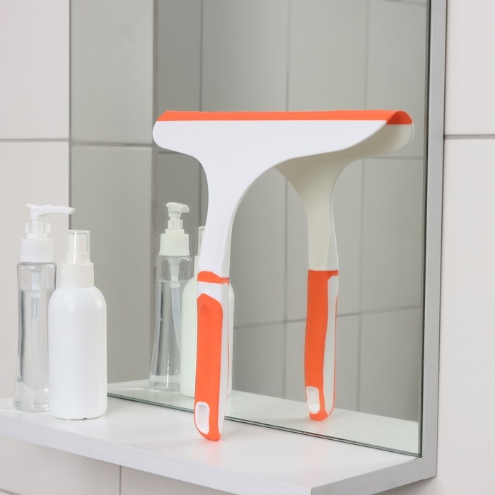 Водосгон с нескользящей ручкой Raccoon Orange, сгон силикон, 25&times;24 см