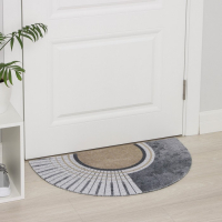 Коврик придверный грязезащитный Доляна «Ра», 45×75 см, цвет серый Коврик придверный грязезащитный Доляна «Ра», 45×75 см, цвет серый