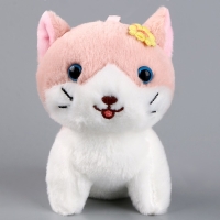 Мягкая игрушка «Кот с цветком» на брелоке, 11 см, цвета МИКС Мягкая игрушка «Кот с цветком» на брелоке, 11 см, цвета МИКС