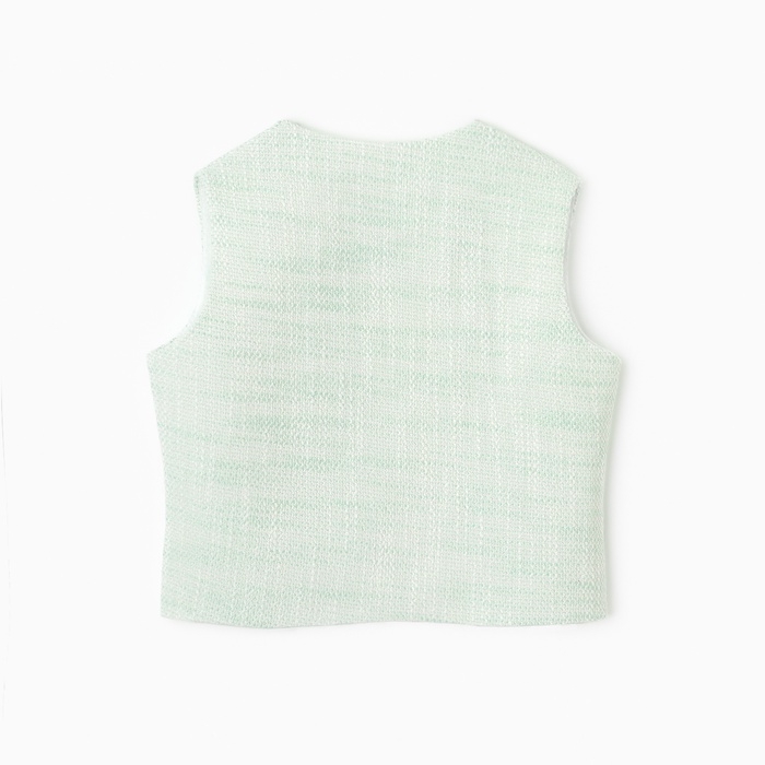 Новый год. Жилетка для девочки, MINAKU :Party Dress, цвет зеленый, рост 134 см