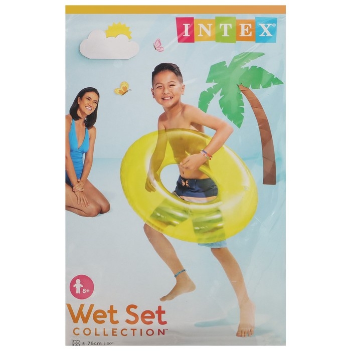 Круг для плавания «Льдинка», d=76 см, от 8 лет, цвет МИКС, 59260NP INTEX Круг для плавания «Льдинка», d=76 см, от 8 лет, цвет МИКС, 59260NP INTEX