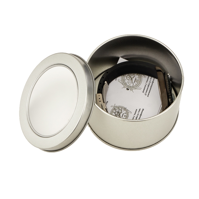 Часы наручные кварцевые мужские, с календарем, d-4.4 см, ремешок l-24 см, светящиеся, 3 ATM   973000