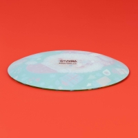 Блюдо сервировочное стеклянное «Дед мороз с подарками», d=19 см Блюдо сервировочное стеклянное «Дед мороз с подарками», d=19 см