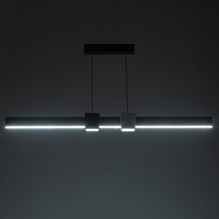 Светильник с ПДУ Светильник с ПДУ "Наоми" LED 18Вт 3000-6000К бело-черный 100х100 см