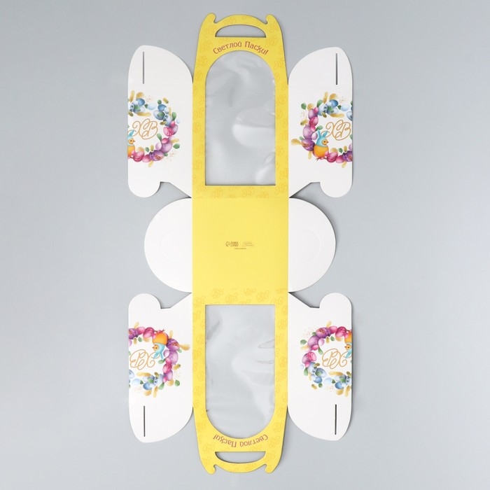 Коробка под торт, кондитерская упаковка, «Пасха», 15 х 15 х 18 см Коробка под торт, кондитерская упаковка, «Пасха», 15 х 15 х 18 см