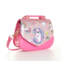 Сумка детская для девочки на клапане &laquo;Выбражулька&raquo;, цвет малиновый