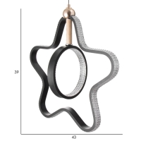 Светильник BayerLux "Звезда" LED 45Вт черный 20х43,5х45 см