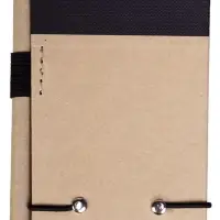 Блокнот на кольцах Eco Note с ручкой, черный