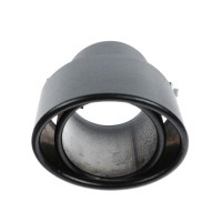 Насадка на глушитель 14&times;8.5 см, посадочный 64 мм, черный мат