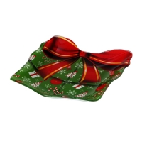 Блюдо стеклянное сервировочное Доляна &laquo;Подарок. Счастливого Нового года&raquo;, 15,1&times;17,3 см