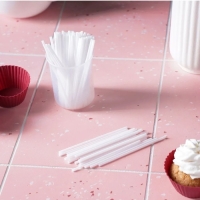 Набор палочек - дюбелей для кондитерских изделий Доляна, d=0,3 см, 10 см, 80 шт, цыет белый Набор палочек - дюбелей для кондитерских изделий Доляна, d=0,3 см, 10 см, 80 шт, цыет белый