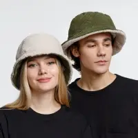 Панама Bucket двусторонняя, хаки с бежевым, размер S/M