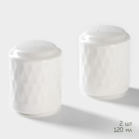 Набор керамический для специй на бамбуковой подставке BellaTenero «Герда», 3 предмета: солонка 120 мл, перечница 120 мл, сахарница с ложкой 220 мл, цвет белый Набор керамический для специй на бамбуковой подставке BellaTenero «Герда», 3 предмета: солонка 120 мл, перечница 120 мл, сахарница с ложкой 220 мл, цвет белый