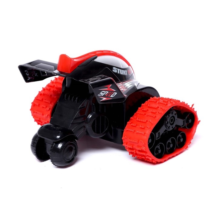 Машина-перевёртыш радиоуправляемая &laquo;Гусеничный&raquo;, работает от аккумулятора, цвет красный