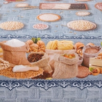 Клеёнка на стол на тканевой основе &laquo;Урожай&raquo;, ширина 137 см, рулон 20 м, толщина 0,22 мм