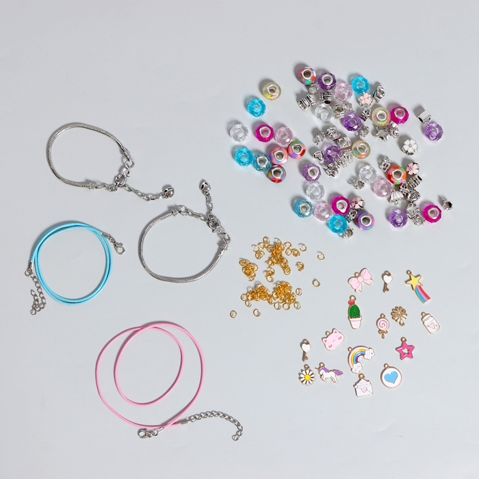 Набор для творчества &laquo;Создай украшение. Единорог&raquo; 80 предметов в наборе