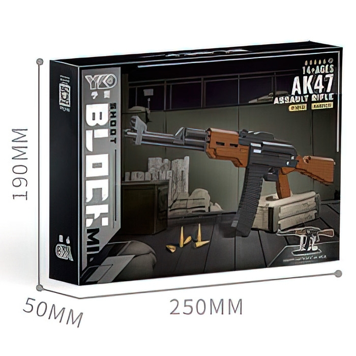 Конструктор-Мини &laquo;Оружие. АК-47&raquo;, 808 деталей