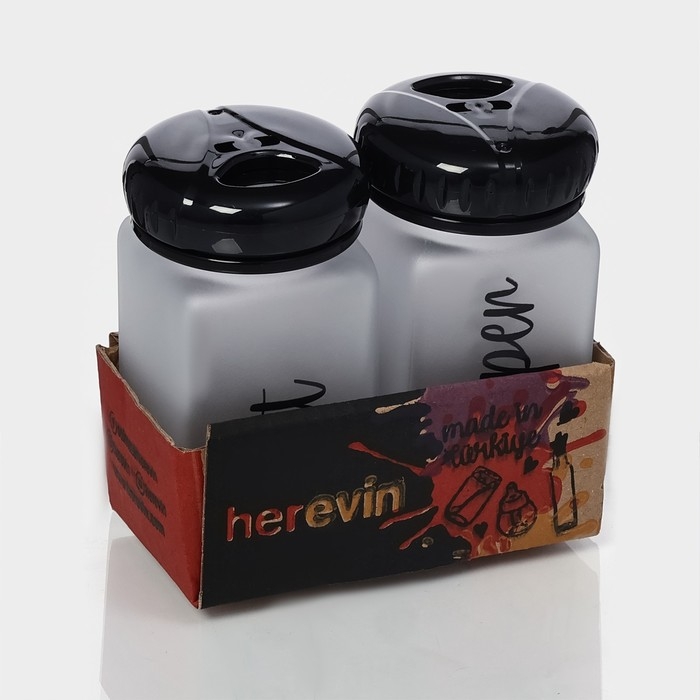 Набор для специй на подставке &laquo;Классика&raquo;, 2 предмета: солонка 150 мл, перечница 150 мл