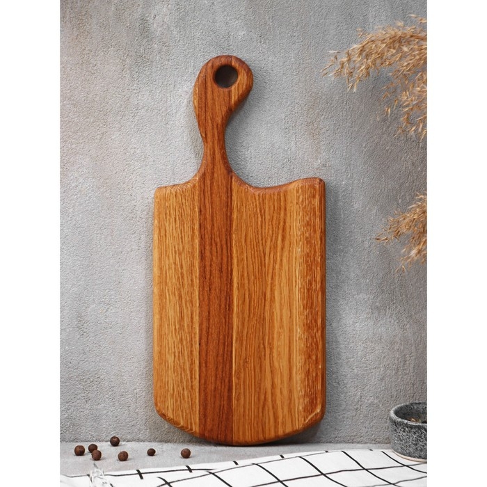 Доска разделочная и для подачи &laquo;Рубикон&raquo;, 30&times;15&times;2 см, дуб