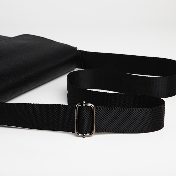 Сумка мужская деловая TEXTURA, 2 наружных кармана, цвет чёрный Сумка мужская деловая TEXTURA, 2 наружных кармана, цвет чёрный