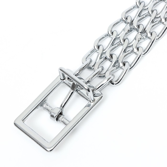 Ошейник металлический плетённый с вставкой из нейлона, 60 см х 3 мм Ошейник металлический плетённый с вставкой из нейлона, 60 см х 3 мм