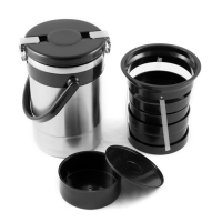 Термос для еды "Амет. Экспресс" 1с494, 1.2 л (3 контейнера &times; 0.4 л), 74 &deg;С, 6 ч