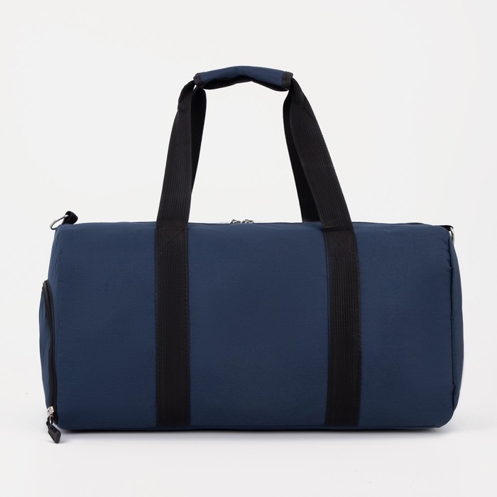 Сумка спортивная на молнии, отдел для обуви, наружный карман, средний размер, цвет синий Сумка спортивная на молнии, отдел для обуви, наружный карман, средний размер, цвет синий