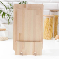 Нaбор разделочных досок на подставке Доляна, 3 шт: 35&times;22 см, 32&times;20 см, 31&times;18 см, массив берёзы