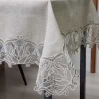 Скатерть Этель &laquo;Ажурная&raquo;, 120 х 150 &plusmn;5 см, п/э