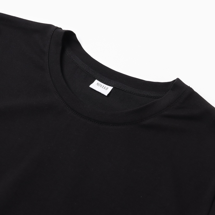 Джемпер (лонгслив) мужской MINAKU: Basic line MAN цвет черный ,размер 48