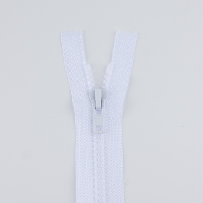 Молния &laquo;Трактор&raquo;, №8, разъёмная, 2 замка, замки автомат, 100 см, цвет белый