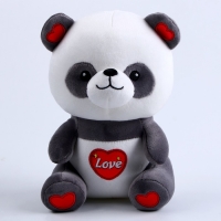 Мягкая игрушка «Панда», размер 22 см, цвет серо-белый Мягкая игрушка «Панда», размер 22 см, цвет серо-белый