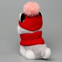 Мягкая игрушка &laquo;Хаски в шапочке&raquo;, 20 см