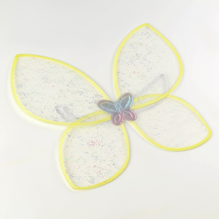 Карнавальные крылья "Бабочка", цвет жёлтый