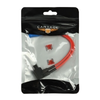 Удлинитель предохранителя двойной, микро, 10А, провод 15 см Удлинитель предохранителя двойной, микро, 10А, провод 15 см