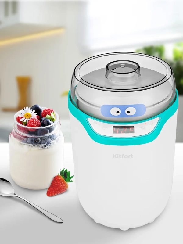 Йогуртница электрическая КТ-2077 25 Вт 1,8 л Йогуртница электрическая КТ-2077 25 Вт 1,8 л