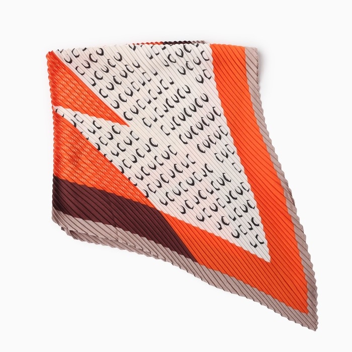 Плиссированный женский платок MINAKU, 70*70, цв.красный Плиссированный женский платок MINAKU, 70*70, цв.красный