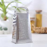 Тёрка &laquo;Сталь&raquo;, 4 грани, из нержавеющей стали, 9&times;12&times;21 см