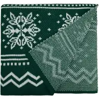 Плед Elnik, зеленый с молочно-белым Плед Elnik, зеленый с молочно-белым