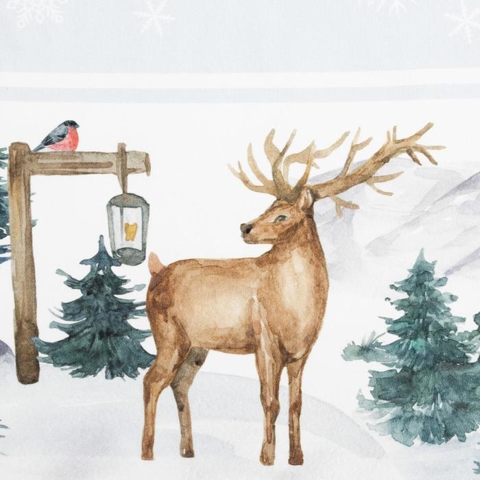 Набор столовый Этель "Forest animals" скатерть 150х220 +/-3см с ГМВО, салфетки 40х40см-12шт