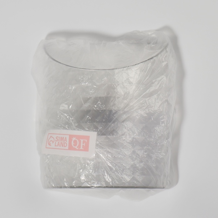 Органайзер для хранения &laquo;Бриллиант&raquo;, навесной, 1 секция, с клеевой основой, 10,5 &times; 12 &times; 5 см, цвет прозрачный