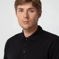 Рубашка поло мужская Summer 170 черная, размер XL